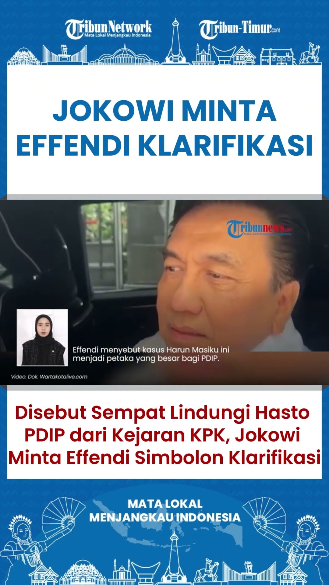 SHORT Jokowi Minta Effendi Simbolon Klarifikasi Sebut Dirinya Lindungi Hasto Kristiyanto dari KPK!
