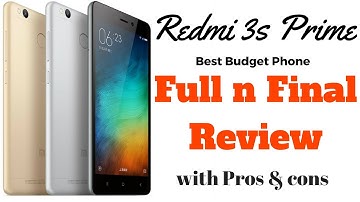 Hindi | Redmi 3s Prime Full n Final review with Pros n Cons | Sharmaji Technical