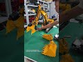 Testing the hydraulic shear attachment of the 1/12 dual-pump RC hydraulic excavator C395!