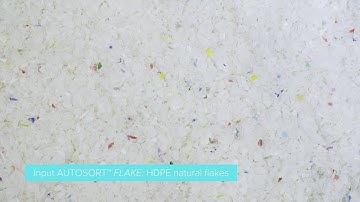 Plastics - Flake sorting - Purifying HDPE Natural