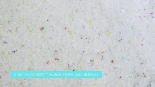 Plastics - Flake sorting - Purifying HDPE Natural