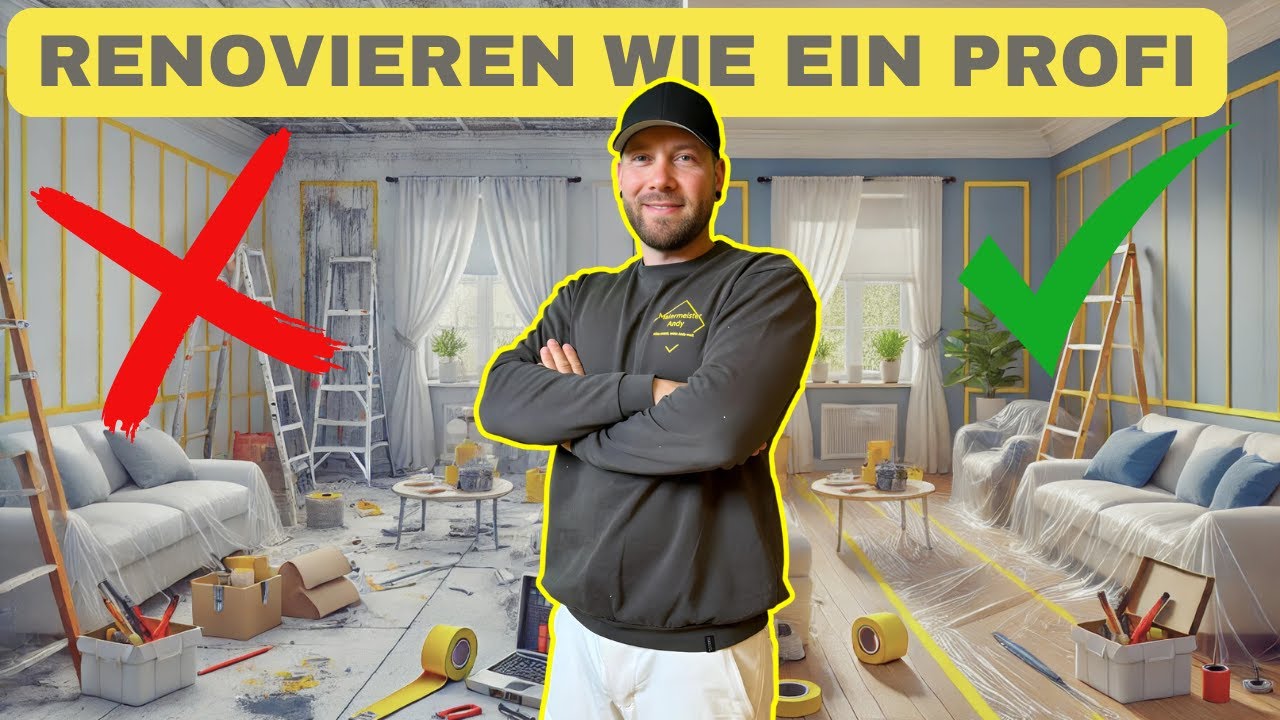 Renovierung für Anfänger: Abkleben, Abdecken \u0026 Streichen erklärt!