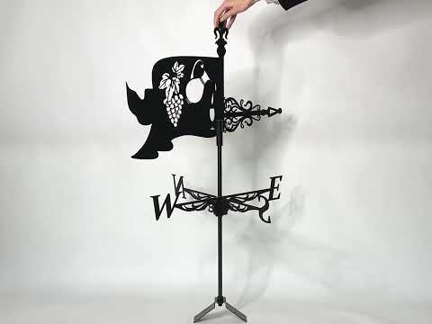 Флюгер маленький на дах Винороб, вітряк на альтанку, криницю, паркан, видео 1