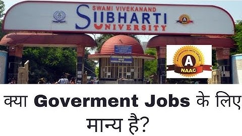 subharti distance degree valid? Is Subharti University approved by the government?