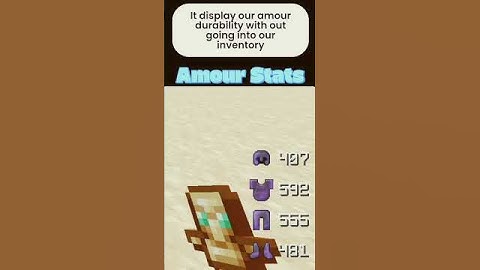 we can see armor durability by feather client #minecraft #java #featherclient #like