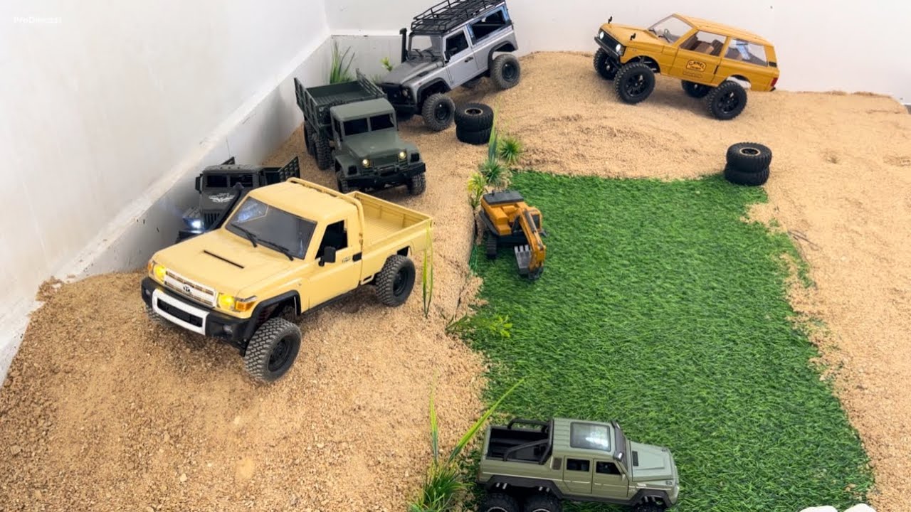 Off-Road Challenge! Land Cruiser vs Defender vs 6x6 Beast | Extreme Obstacle Climb Test!