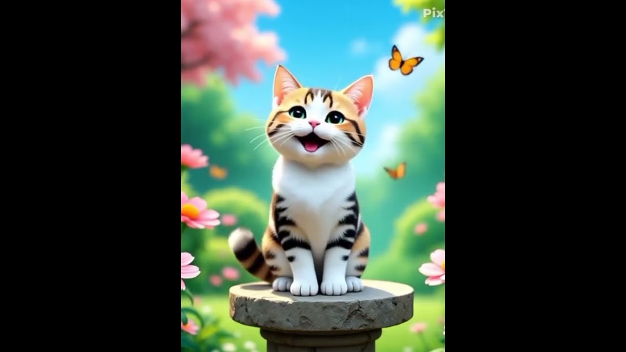 ✨animasi bernyanyi buatan ai # kucingai 