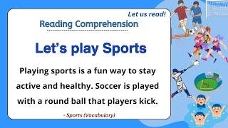 GRADE 4-6 Reading Comprehension Practice I Let's play SPORTS I  Let Us Read! I with Teacher Jake