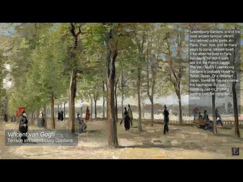 Vincent van Gogh - Terrace in Luxembourg Gardens - 2 Hour Screensaver