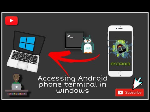 Accessing Android phone terminal in windows using PuTTY.