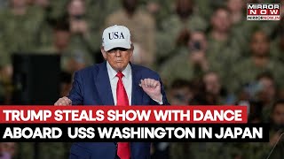 Trump Steals Show With His 'Iconic' Dance Move Aboard USS George Washington In Japan | Watch