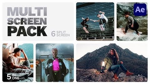 Corporate AE Templates: Multiscreen - 6 Split Screen