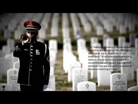 Memorial Day Moment of Silenece Echo Taps
