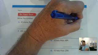 2nd Grade GO Math: Lesson 2.9 Count on and Count Back by 10 and 100 pages 89-92