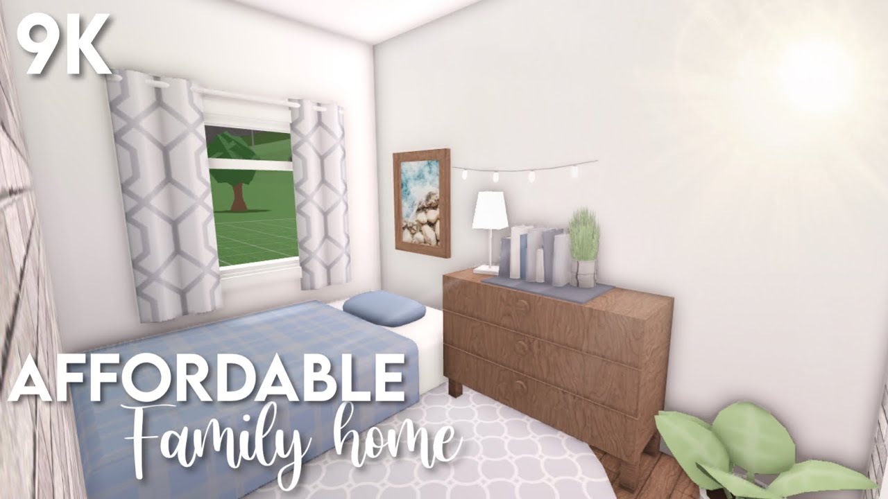 9k NoGamepass Affordable Family Home Bloxburg ROBLOX speedbuild
