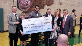 Jose Martinez--Announced a 2013 Milken Educator by Lowell Milken--is Stunned and Amazed
