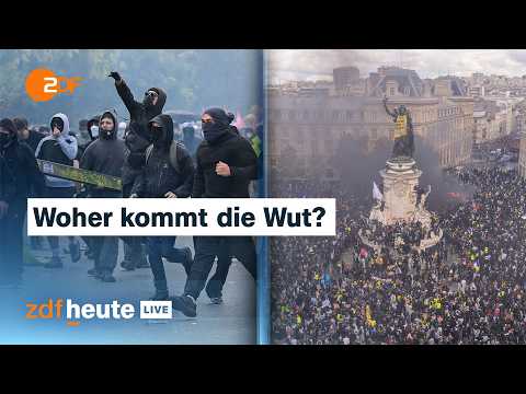 Gewalt in Frankreich und Italien: Was junge Menschen in Europa auf die Straße treibt | ZDFheute live