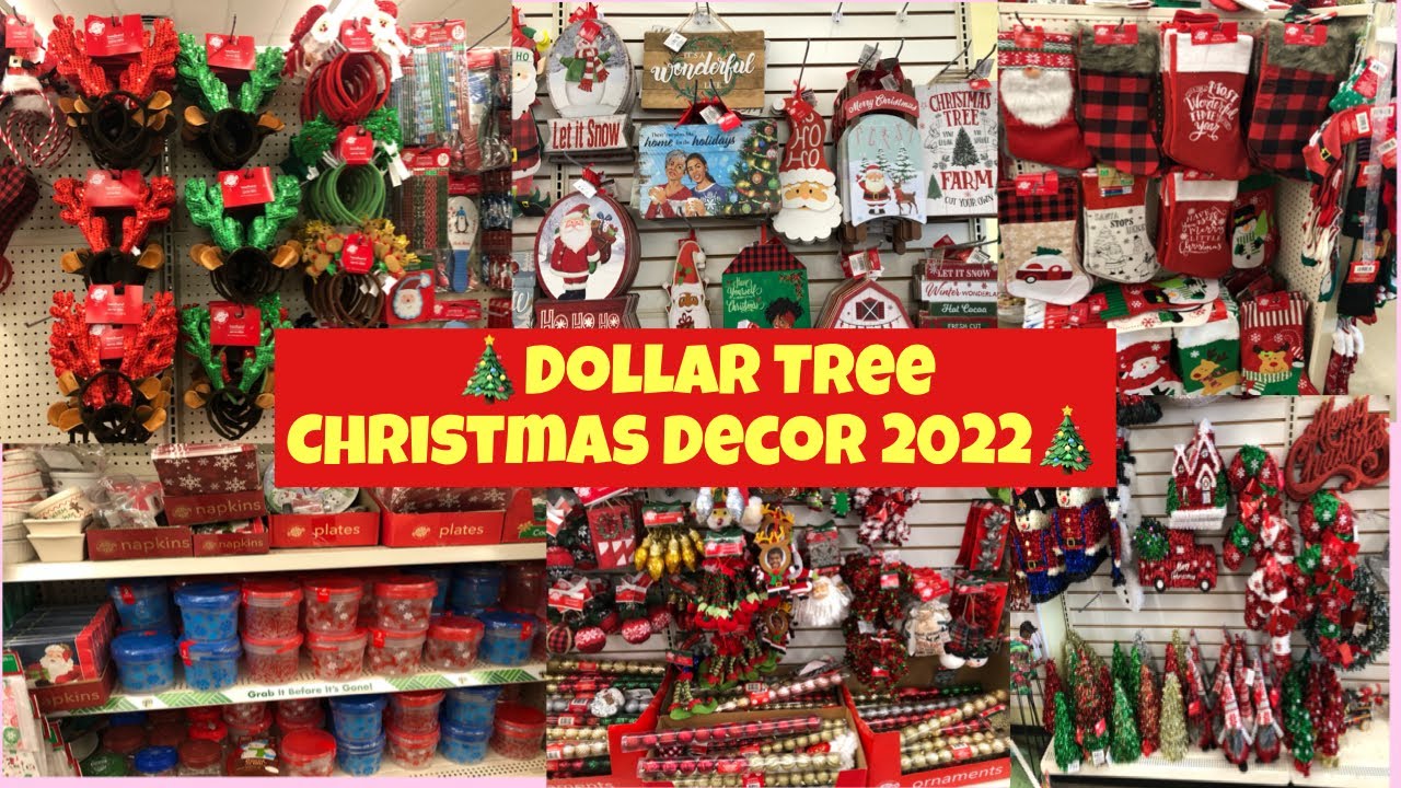 DOLLAR TREE CHRISRTMAS DECOR 2022/ CHRISTMAS DECORATIONS IDEAS 2022* SHOP WITH ME AT DOLLAR TREE