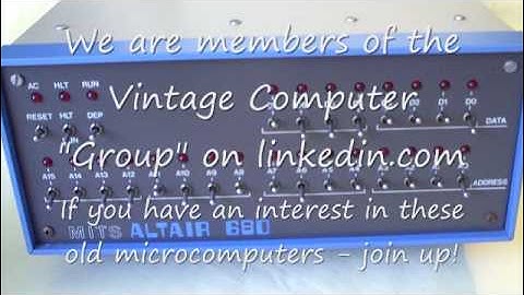 Vintage Computer MITS Altair 680