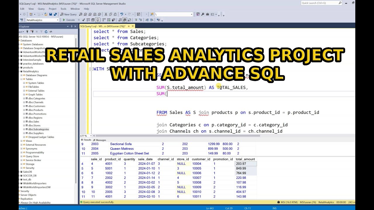 Retail Sales Analytics with Advance SQL End to End Tutorial | Rank Group by  CTE method with SQL