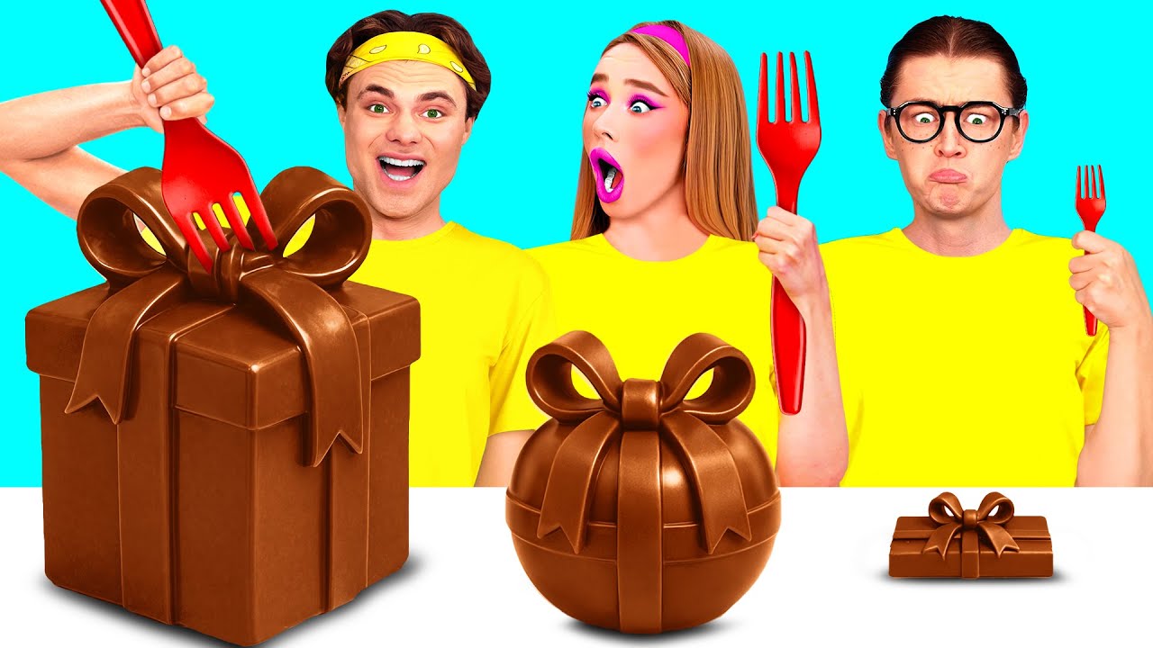 Большая, Средняя или Маленькая Тарелка Челлендж | Вкусные Рецепты с Едой от BaRaDa Challenge