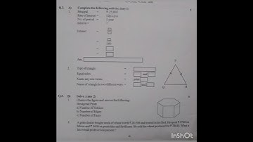 class 6 2nd Semester Maths question paper# class 6 Maths model question paper for practice