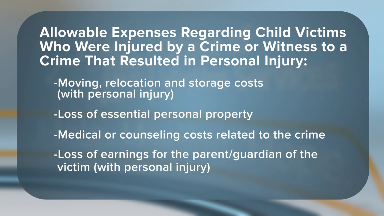 09. Child Victim Reimbursement Rules YouTube
