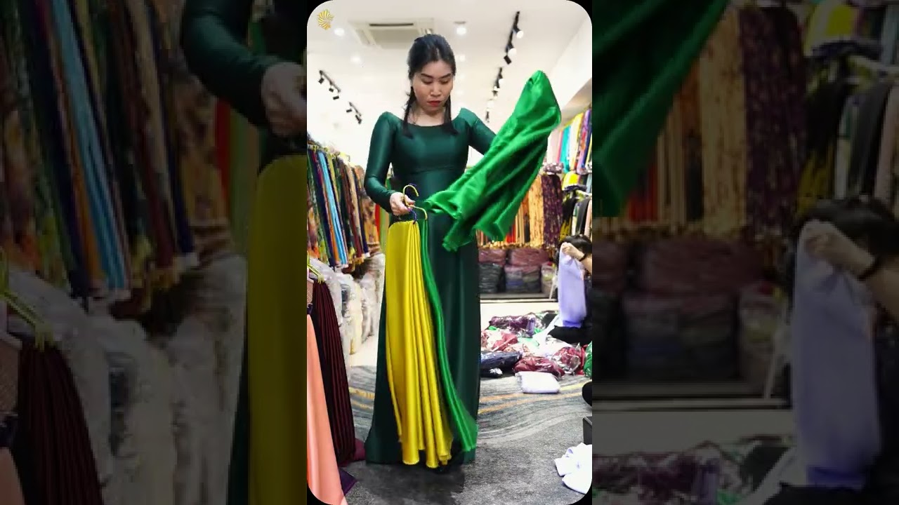 Vải áo dài Cẩm Tú lụa mango mới về thêm mẫu mới - youtube