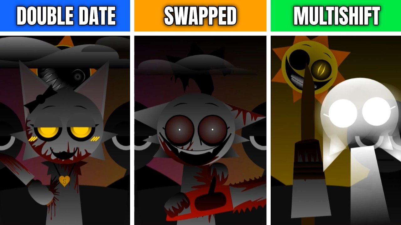 Incredibox Sprunki: Double Date But Swapped Vs Multishift Vs Original
