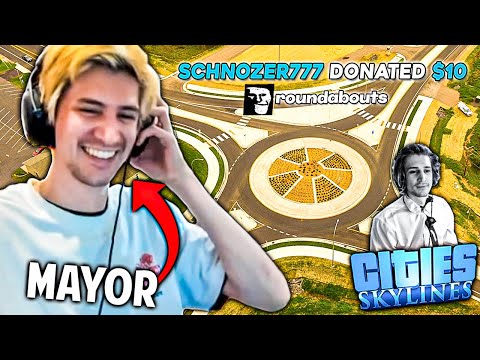 xQc Roasted by TTS Donos for 20 minutes straight while building Roundabout City in Cities: Skylines