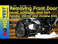 How to remove the front door panel and replace the door VW Passat B6