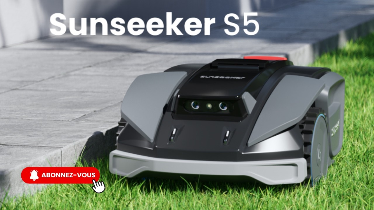 Test Sunseeker S5 AWD : tondeuse robot sans fil RTK + Vision (1600 m², 60%)