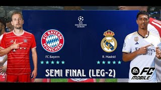 Real Madrid vs fc Bayern Munich semi final (leg-2) in fc mobile