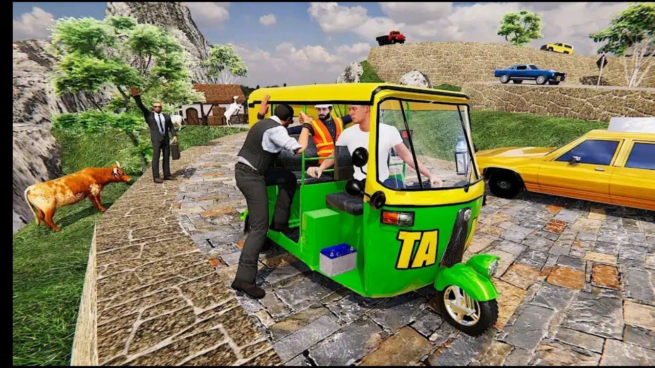Uphill Tuk  Tuk Driving Rickshaw 2021 