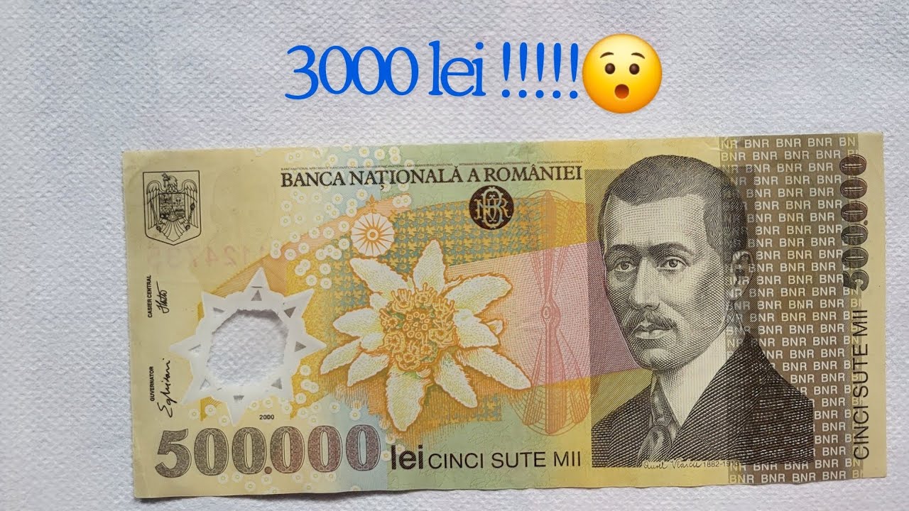 Bancnota De 500000 Lei Din Anul 2000 Valoreaz 3000 Lei YouTube bancnota-de-500000-lei-din-anul-2000-valoreaz-3000-lei-youtube