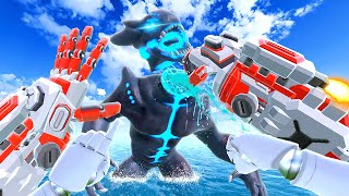 Punching a KAIJU with Rocket Fists - Kaiju Battle Simulator VR