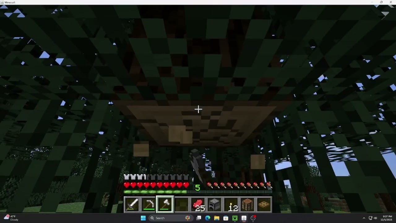 Minecraft version 1 series(episode 2 treehouse upgrade)