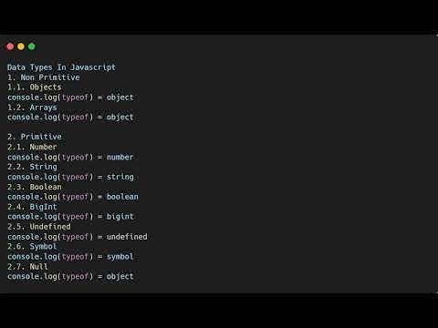 JavaScript Data Type Fun Fact