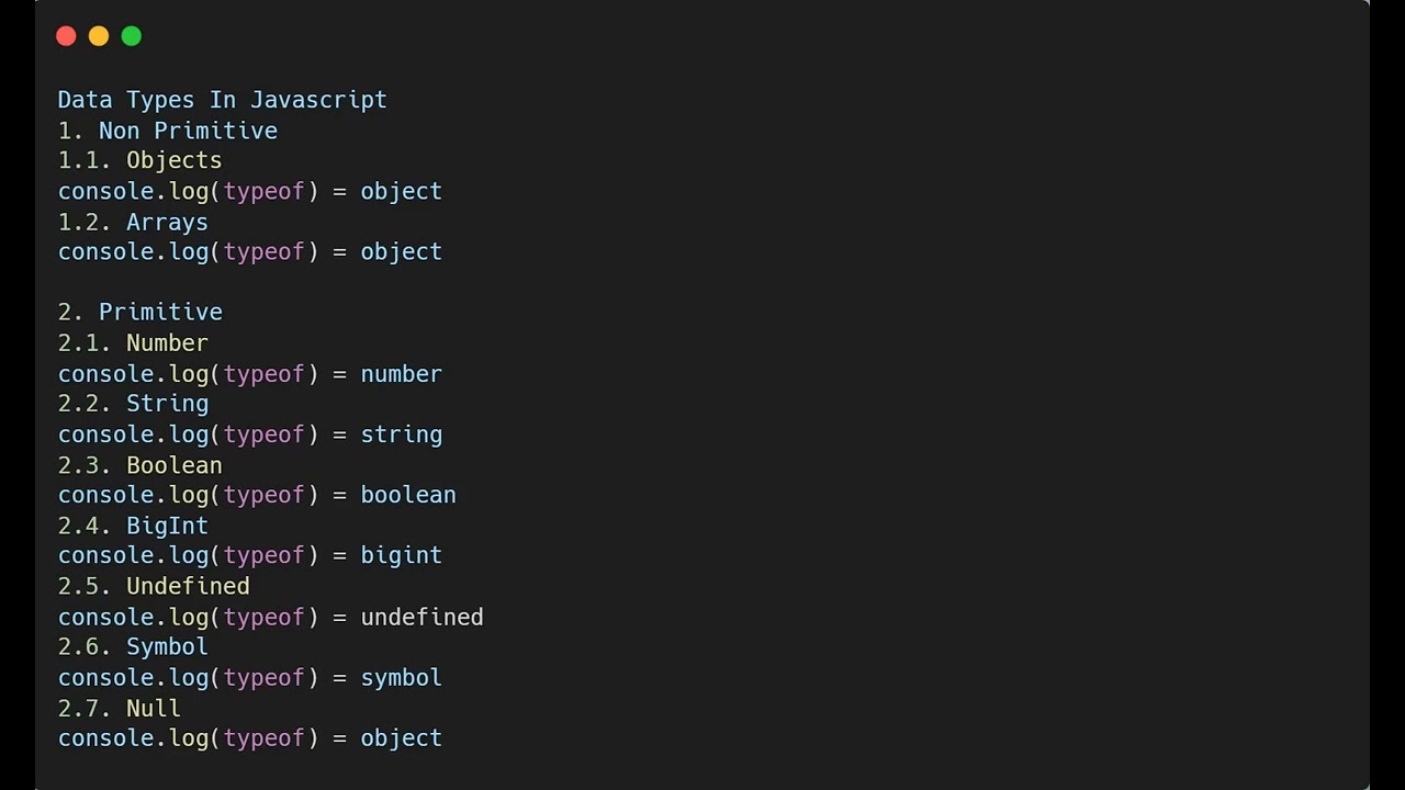 JavaScript Data Type Fun Fact