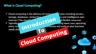 Azure Fundamentals | Chapter-1 Introduction to Cloud Computing