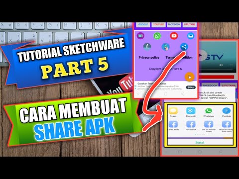 Tutorial sketchware part 5, cara membuat share apk di aplikasi