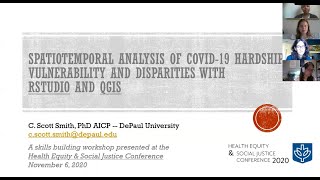 Spatio-Temporal Mapping of COVID Vulnerability, Health Disparities & Disease Hotspots with R Studio