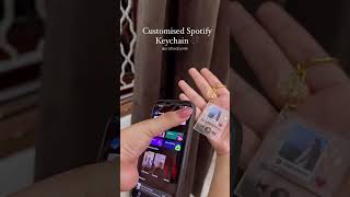 Personalised Spotify Keychain 🎶 #craft #resinart #trending #handmade #spotify  #keychain