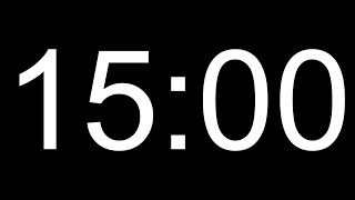 Arial 15 Min DIY Countdown - Transparent Background - FREE DOWNLOAD