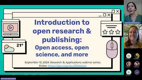 UNCG Research and Application Webinar: Introduction to open research and publishing