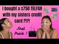 BOUGHT A $750 TELFAR W/T MY SISTERS CARD | SHE CRIED ! | SISTERS | FIRST PRANK | KAYLAH&JAYLIN