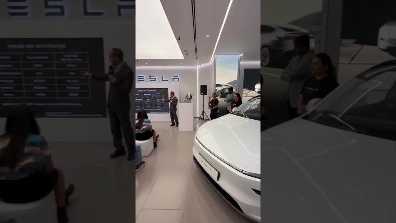 The wait is finally over!🤩 Tesla has officially launched in India, with the Model Y making its debut