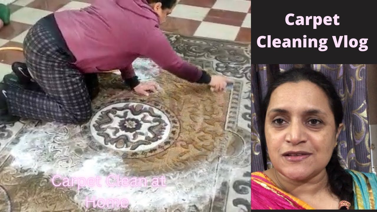 Carpet clean🧹at Home Vlog🤗इतनी सर्दी में पैसे बचए मेने इन सब को घर पर