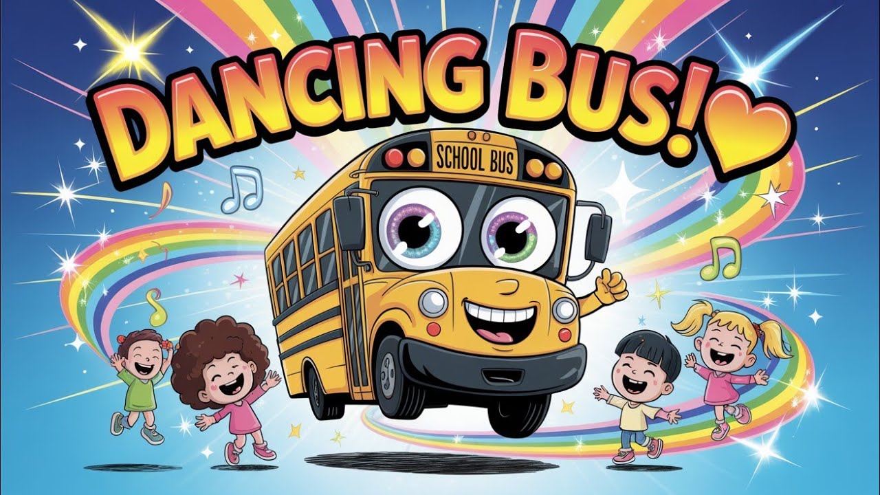 The Dancing School Bus Adventure | Fun Kids Cartoon for Ages 3–7 🚍🎶 ...