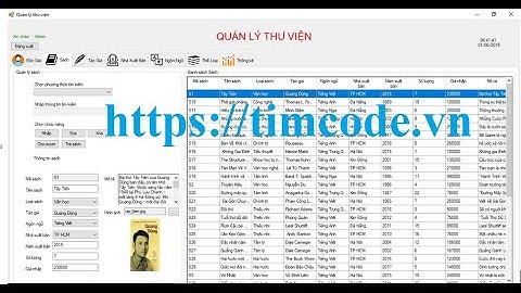 Code mô hình 3 lớp quản lý thư viện C#   winform Full báo cáo